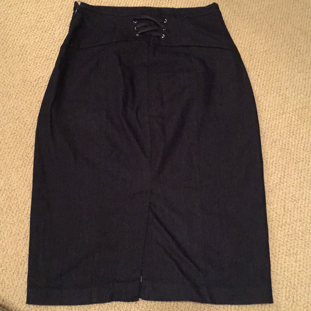 Corset accent NY&Co pencil skirt like new Sz 4